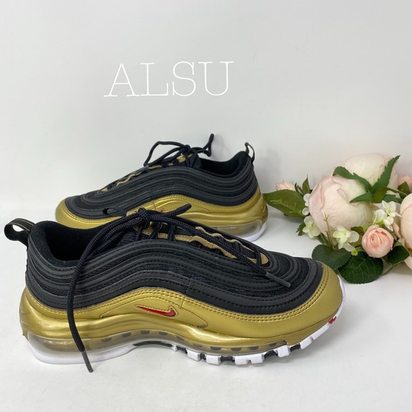 Nike Air Max 97 QS Black Leather W AUTHENTIC - Picture 6 of 8